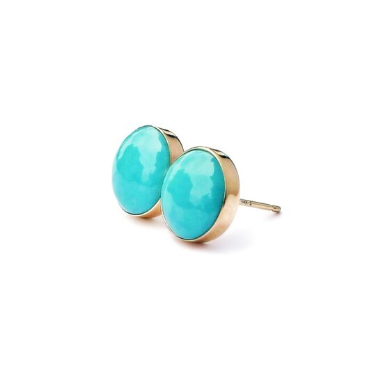 Turquoise 14K Solid Gold Eartsuds